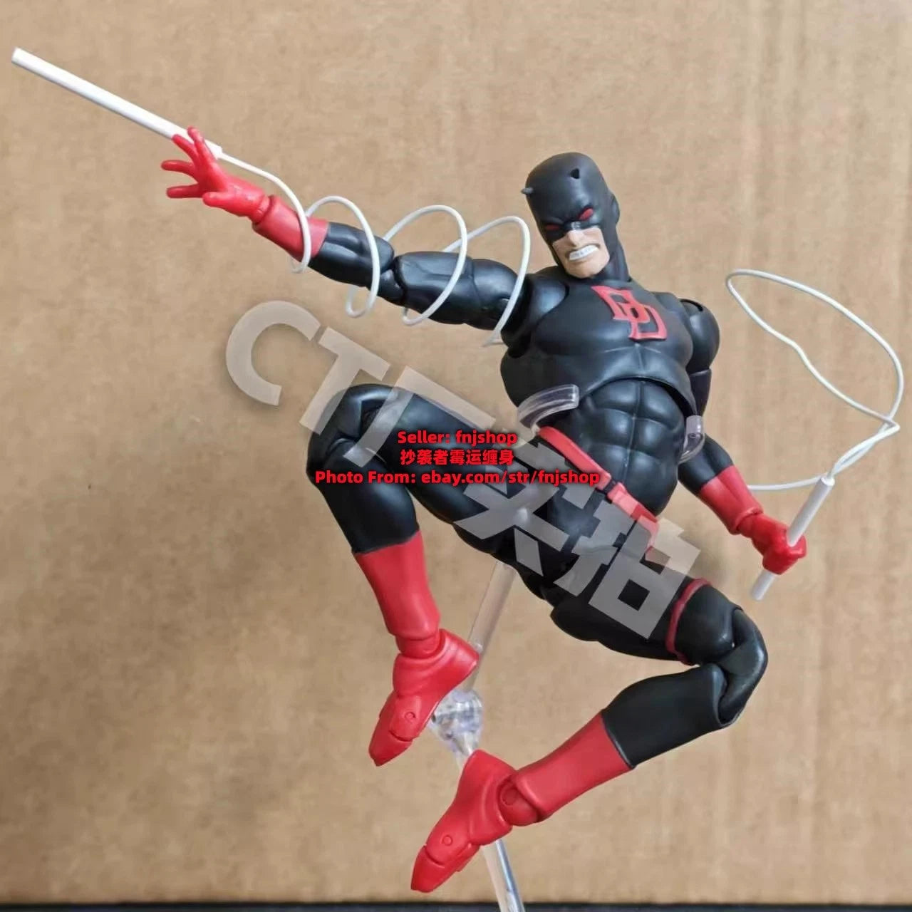 CT Toys No.999 Shadowland Daredevil Comic Ver. Black Suit Action Figure US STOCK CT_TOYS - KOEEK