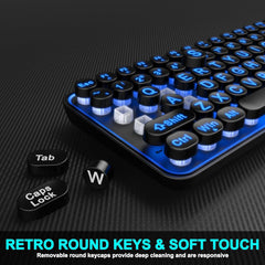 new Large Print Backlit Keyboard, Wired USB Lighted Computer Multi-color 07FC0E-D4 - KOEEK
