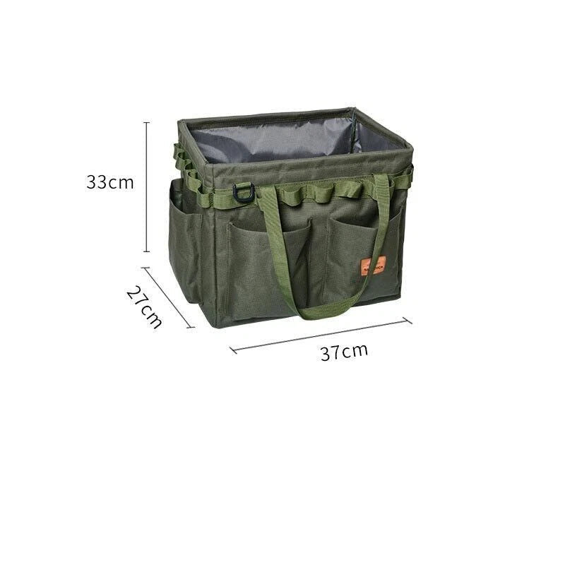 Outdoor Folding Storage Open Box Camping Storage Tool Bag Handbag Firewood Bag 07FC0E-D4 - KOEEK