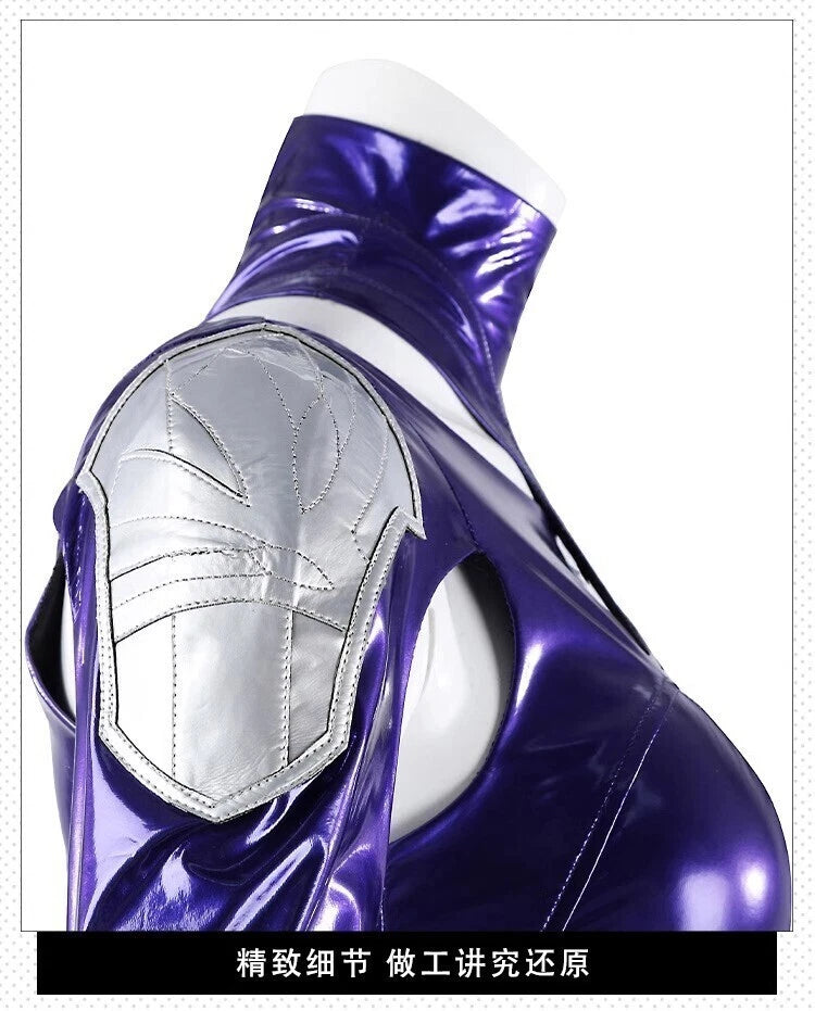Marvel Rivals Psylocke Jumpsuits Outfit Women's Purple Cosplay Costume Bodysuit 07FC0E-D4 - KOEEK