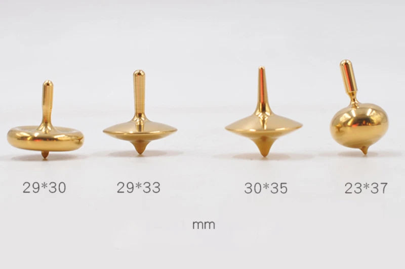 EDC Spinning Top Hand Spinner CNC Stainless Steel Brass Toys Gift Brief Design 07FC0E-D4 - KOEEK
