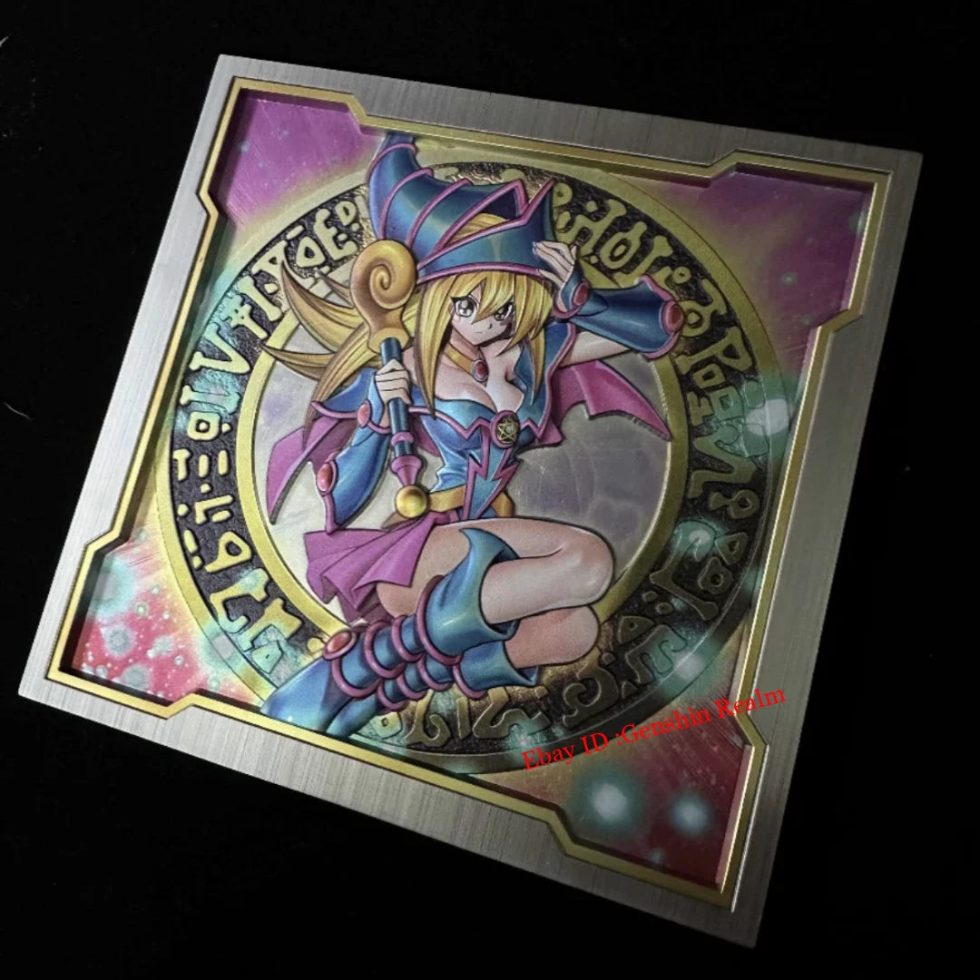 Anime Yu-Gi-Oh! Black Magician Girl Large Metal Embossed 3D Region Center Card 07FC0E-D4 - KOEEK