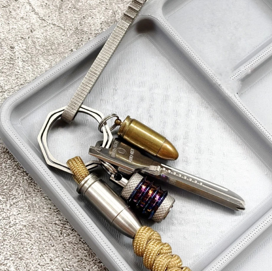 EDC Knife Lanyard Bead PEI Titanium Paracord Necklace Bracelet Making DIY Beads 07FC0E-D4 - KOEEK