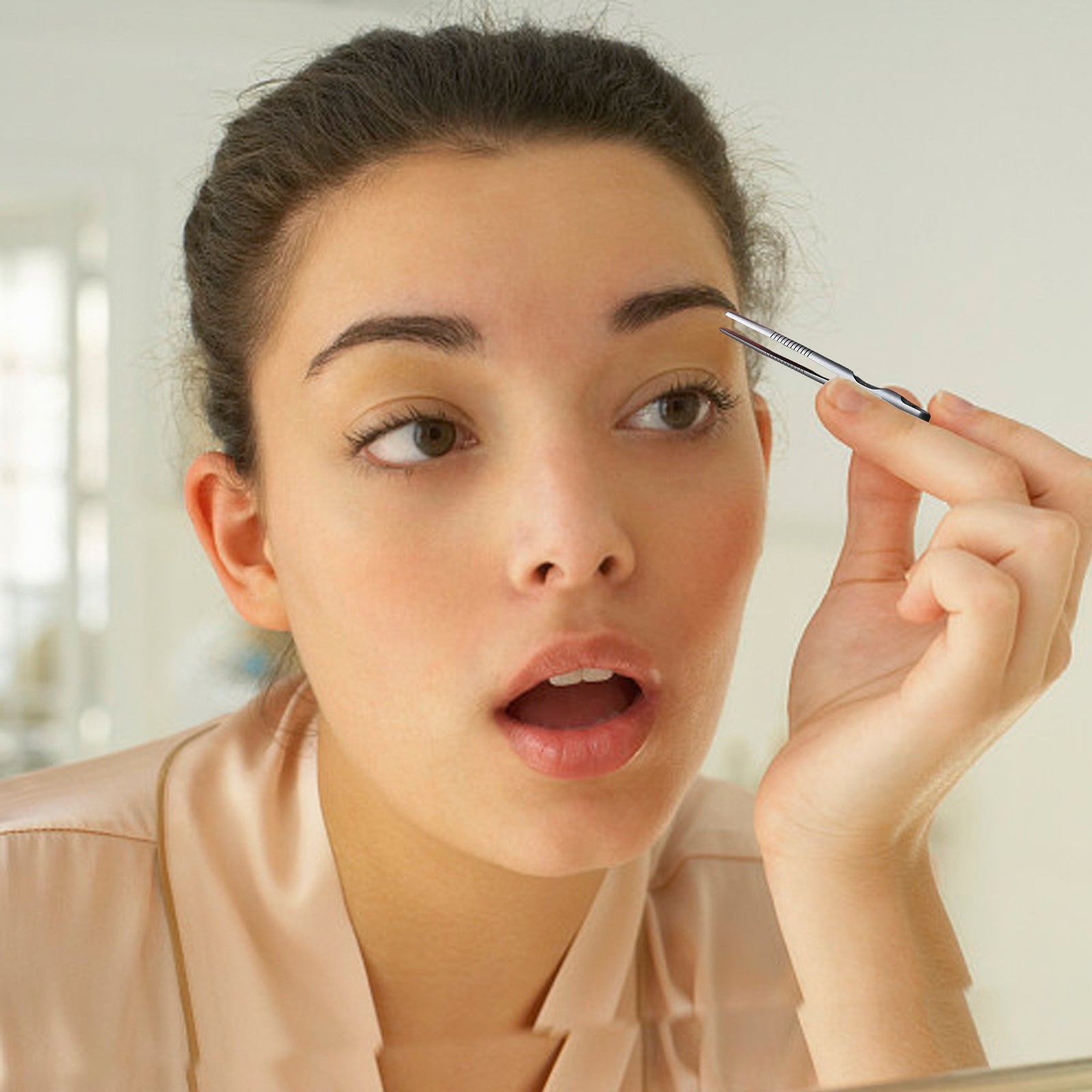 2x Titanium Tweezers Pocket Mini keychain Outdoor Lightweight Clamping EDC Tool 07FC0E-D4 - KOEEK