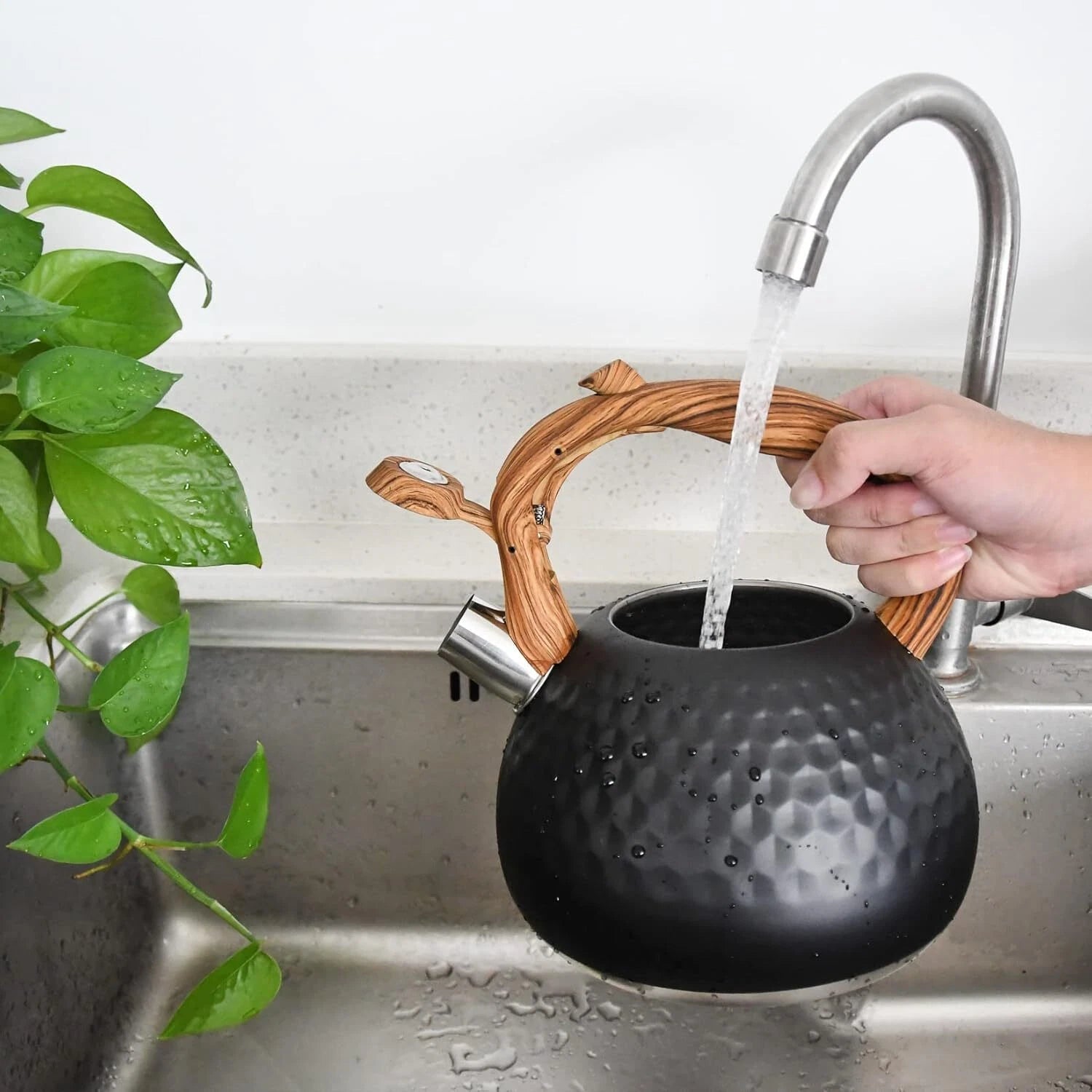 Tea Kettle for Stove Top, Loud Whistling Kettle for Boiling Water Coffee or Milk 07FC0E-D4 - KOEEK