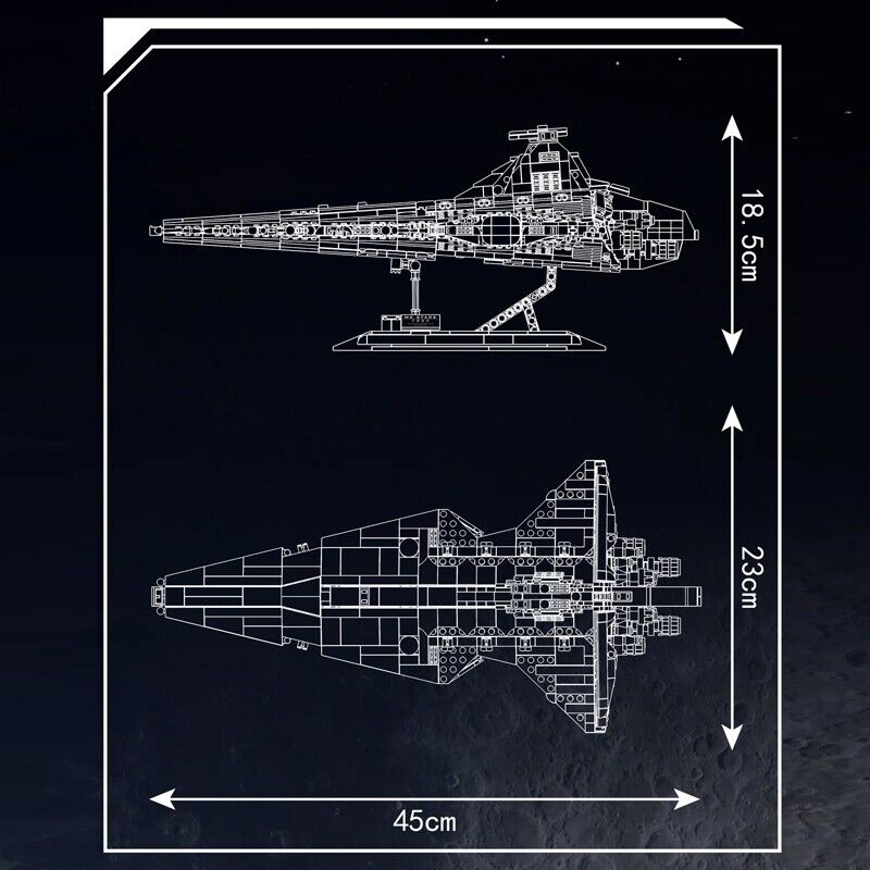 new Mould King 21074 Attack Cruiser Star Destroyer Starship Building Block Toy UCS MOULD KING - KOEEK