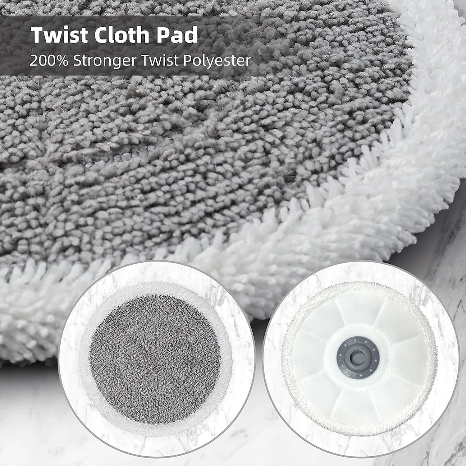 Rotating mop replacement pads, 12-pack. 07FC0E-D4 - KOEEK