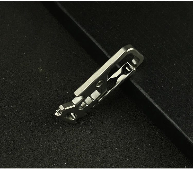 HotTitanium TC4 Mechanic Key Chain Carabiner Opener Outdoor Multi EDC Tool M-KC1 07FC0E-D4 - KOEEK