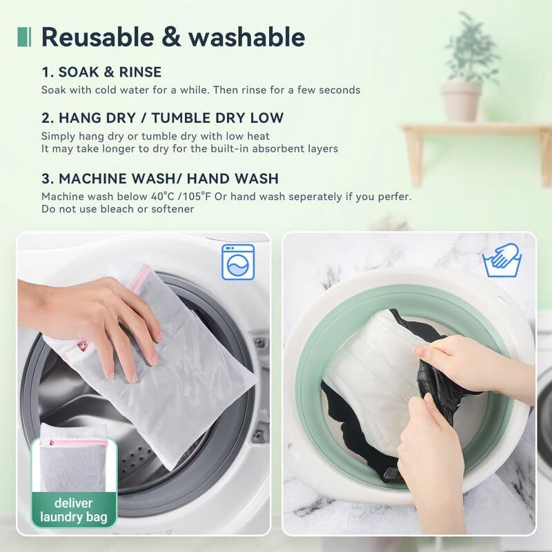 new Incontinence Underwear for Men 2 Pack Washable Urinary Briefs with L, Black