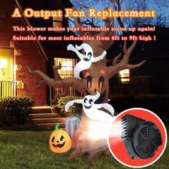 new Replacement 1A Air Blower for Halloween Inflatables, Christmas Yard Black 07FC0E-D4 - KOEEK