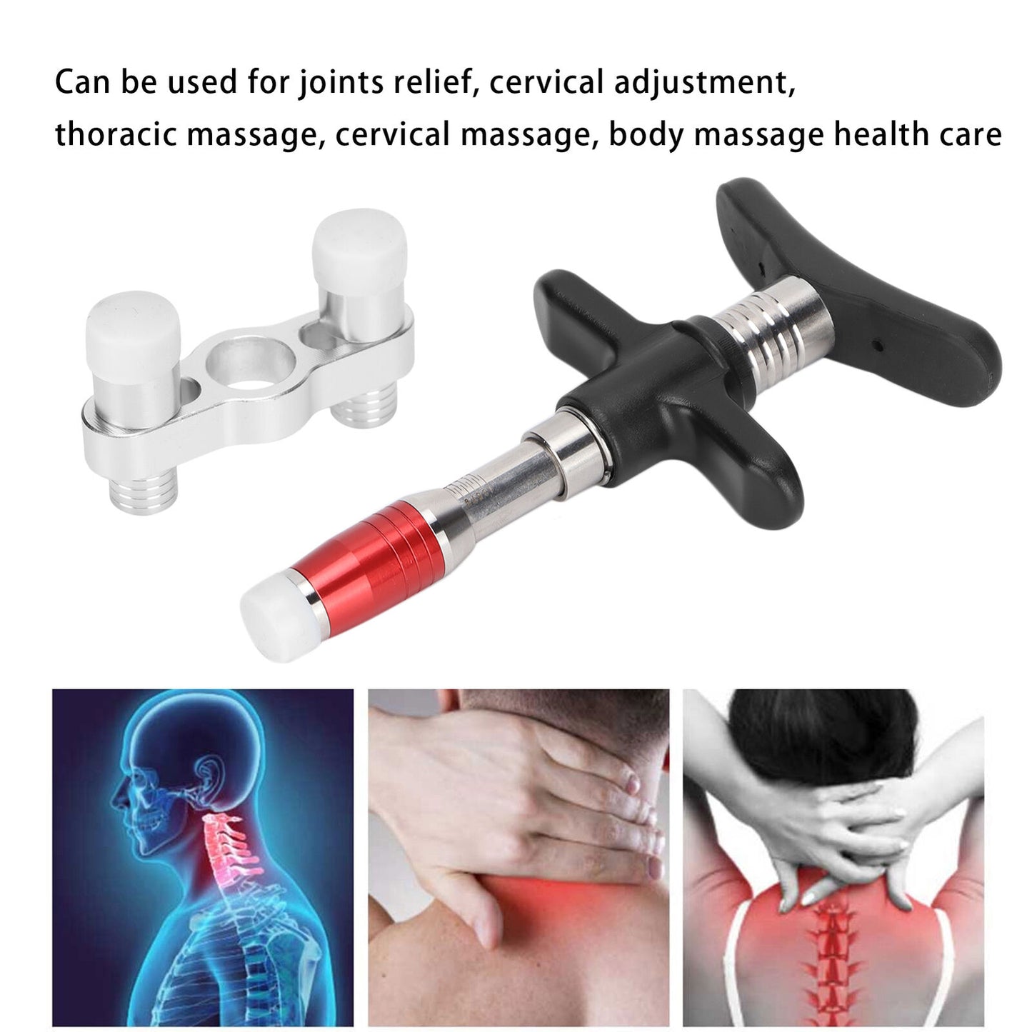 new Spinal Massager Single Head 10 Levels Spine Correction Spine Massage() HGF koeek - KOEEK