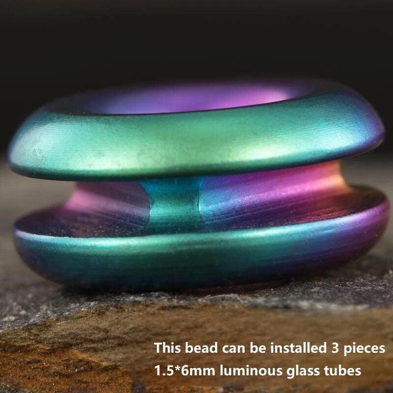 1PC Titanium PEI Zirconium Alloy Spacer Bead jewelry Bracelet Necklace Making-* 07FC0E-D4 - KOEEK