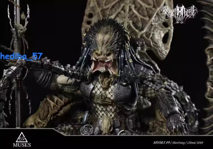 MUSE69 Studios Predator Throne Resin Statue Model 31'' High Sculptures INSTOCK 07FC0E-D4 - KOEEK