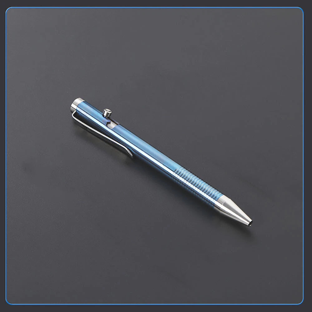 Retractable Ballpoint Pen Titanium Alloy Signature Executive Portable Pocket EDC 07FC0E-D4 - KOEEK