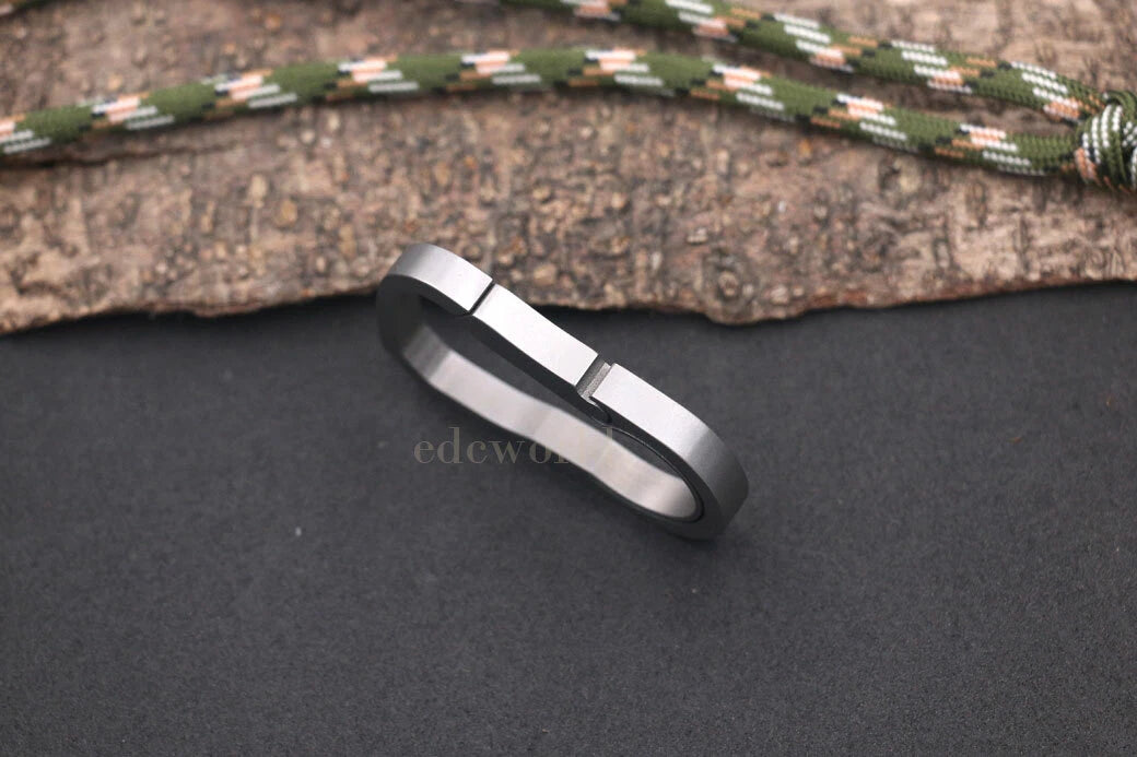 Titanium TC4 Key Chain Carabiner Bottle Opener Outdoor EDC Connector Tool 07FC0E-D4 - KOEEK