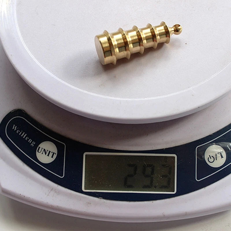 Hot Solid Brass Pagoda Keychain Pendants Bead Necklace Zipper Head Car DIY EDC 07FC0E-D4 - KOEEK