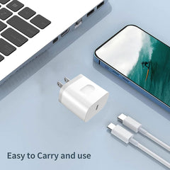 new 2-Pack, Type C Charger Fast Charging, 20W USB C Block with 4Ft USBC Cable,... 07FC0E-D4 - KOEEK