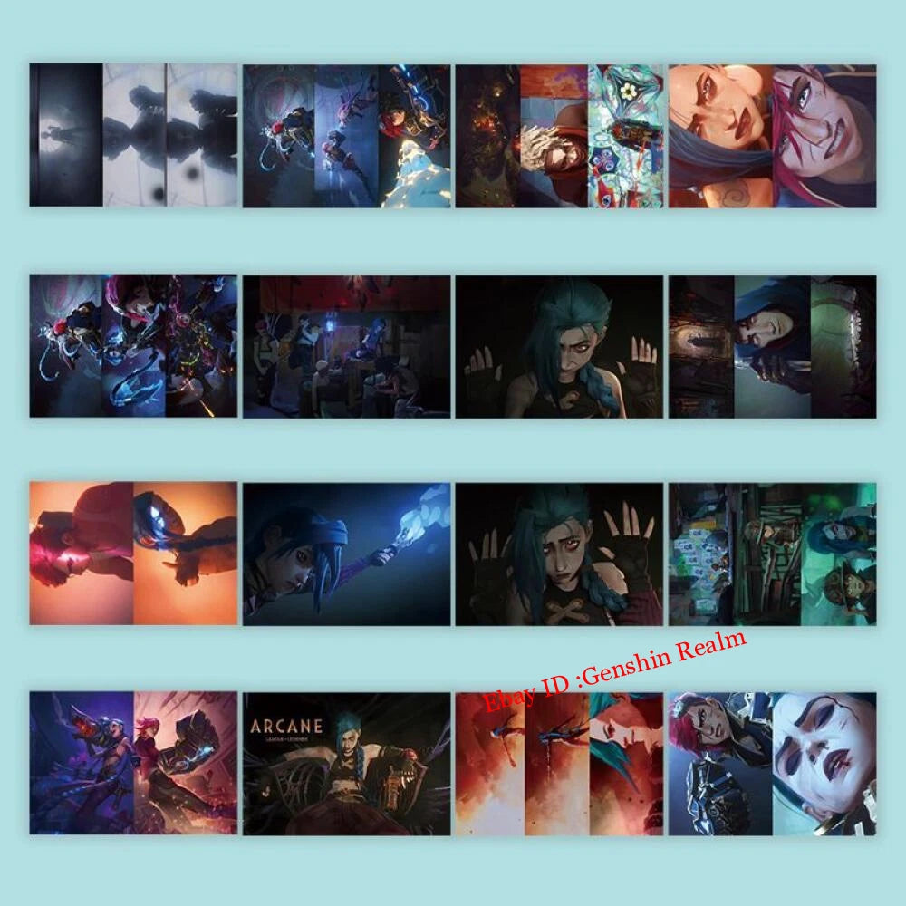 120Pcs Anime Arcane：League of Legends Jinx Waterproof Stickers Decoratio Gift 07FC0E-D4 - KOEEK