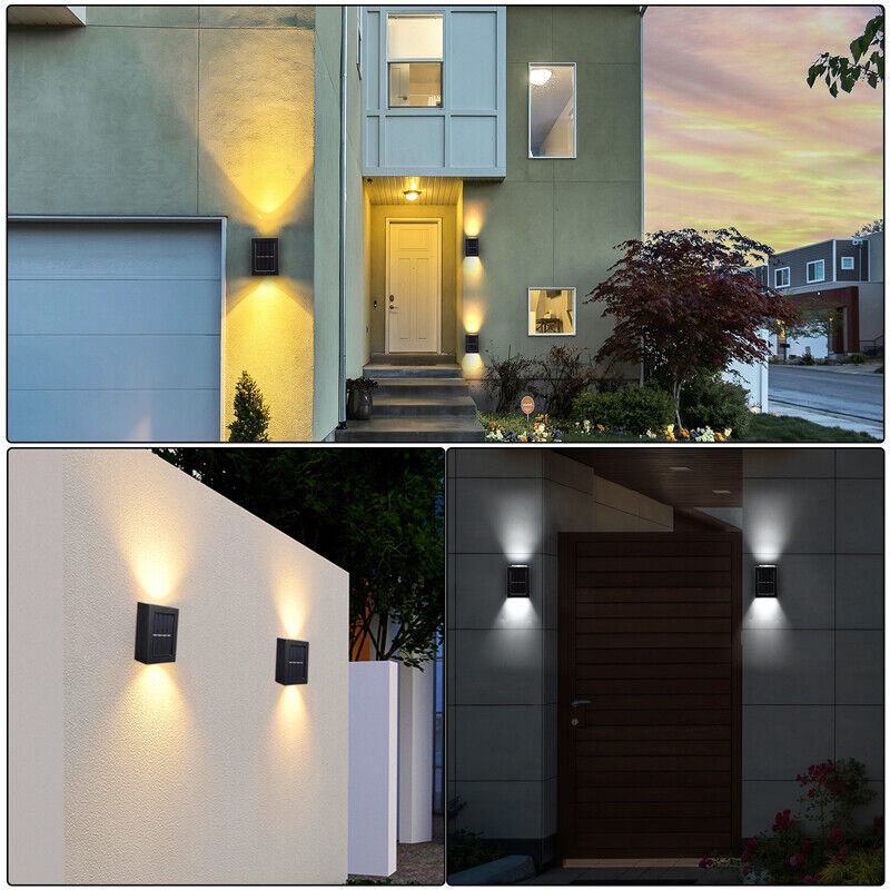 ny 2-10 Solar Luces De Calle luz de pared LED Con Sensor Para Exterior Patio Jardin