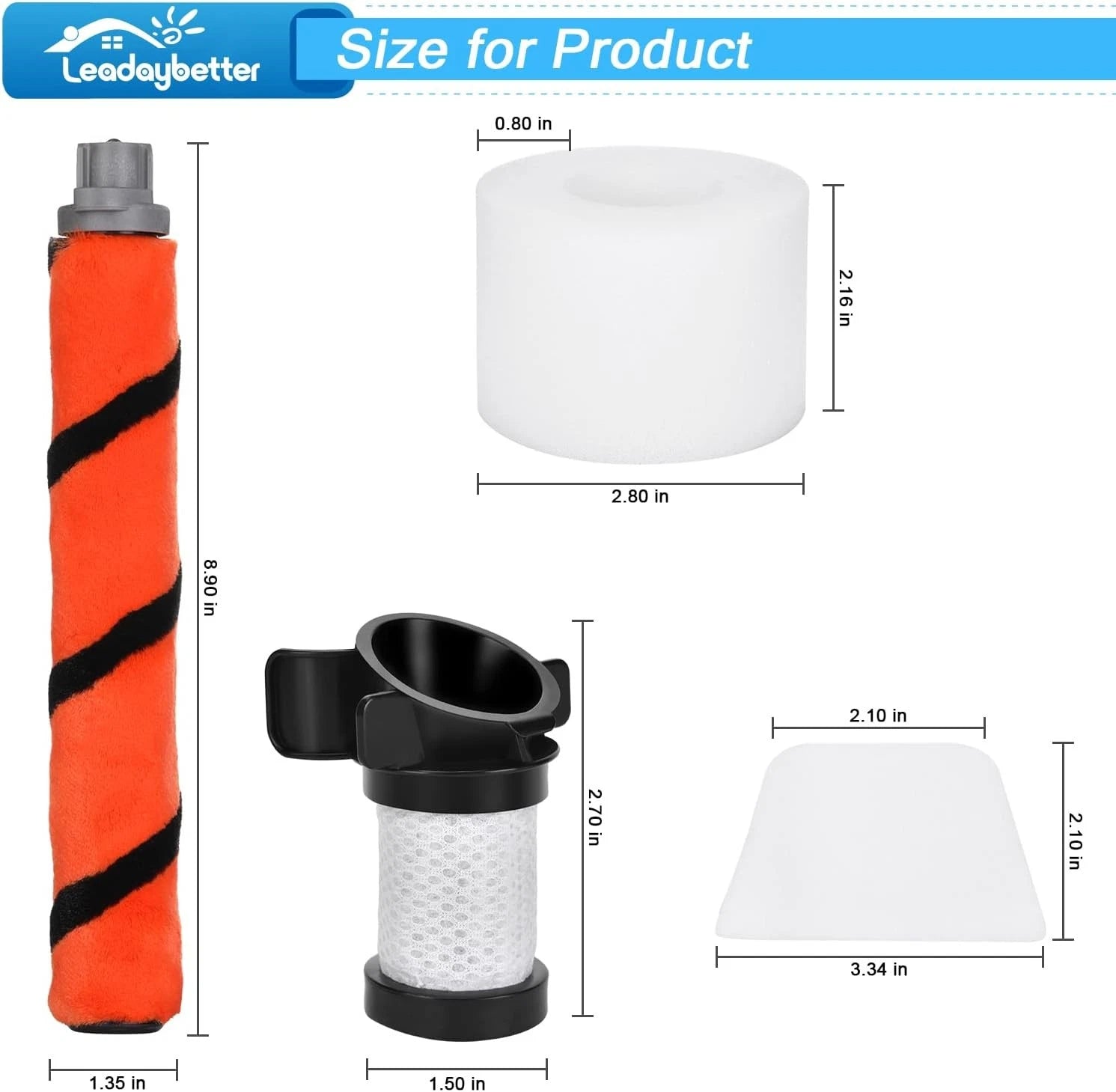 Vacuum Filters Replacement for Shark ION Flex Duo Clean IF100 IF200 07FC0E-D4 - KOEEK