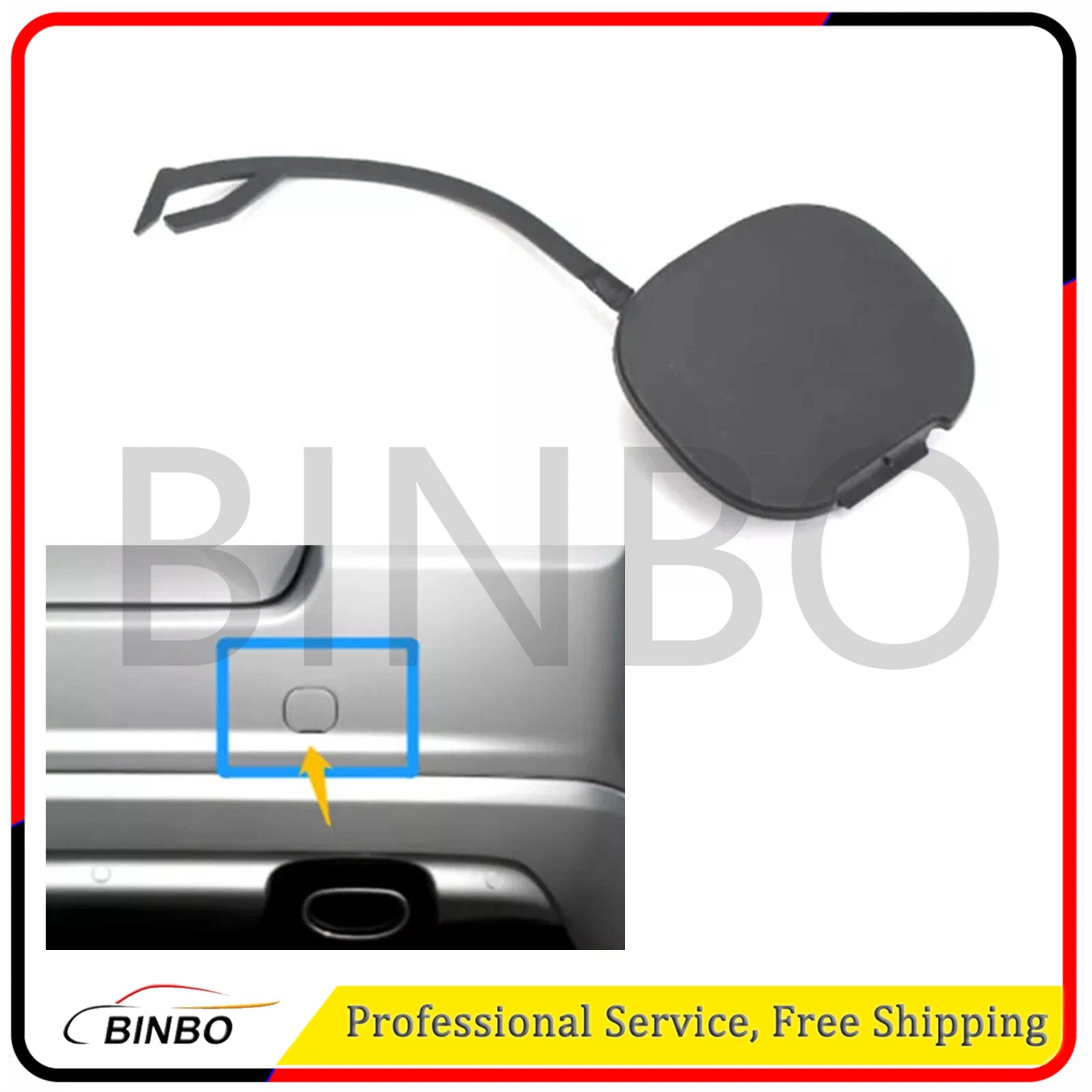 For Volvo S80 2007-2011 Rear Bumper Tow Hook Cover Cap 39870501 07FC0E-D4 - KOEEK