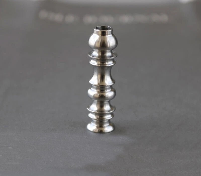 HotTitanium Alloy Knife Bead Keychain Pendant Lanyard DIY Parachute Cord BeadEDC 07FC0E-D4 - KOEEK