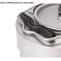 Outdoor 600ml Titanium Kettle Camping Travel Light Tea Kettle Coffee Pot 07FC0E-D4 - KOEEK