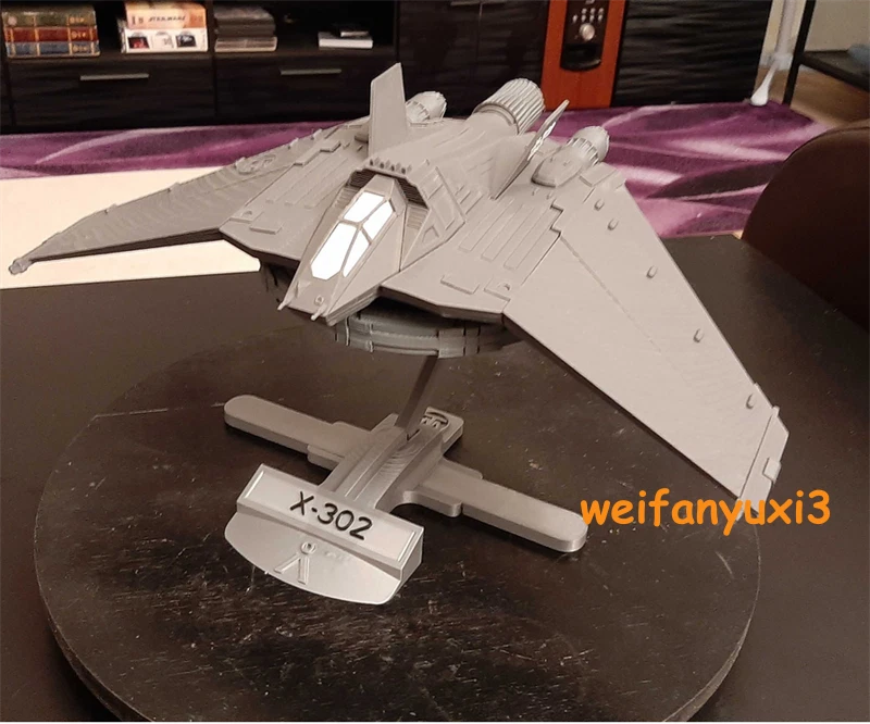 Movie X-302 Space Plane Spacecraft 3D Printed Assemble Model Gift Width 35cm 07FC0E-D4 - KOEEK