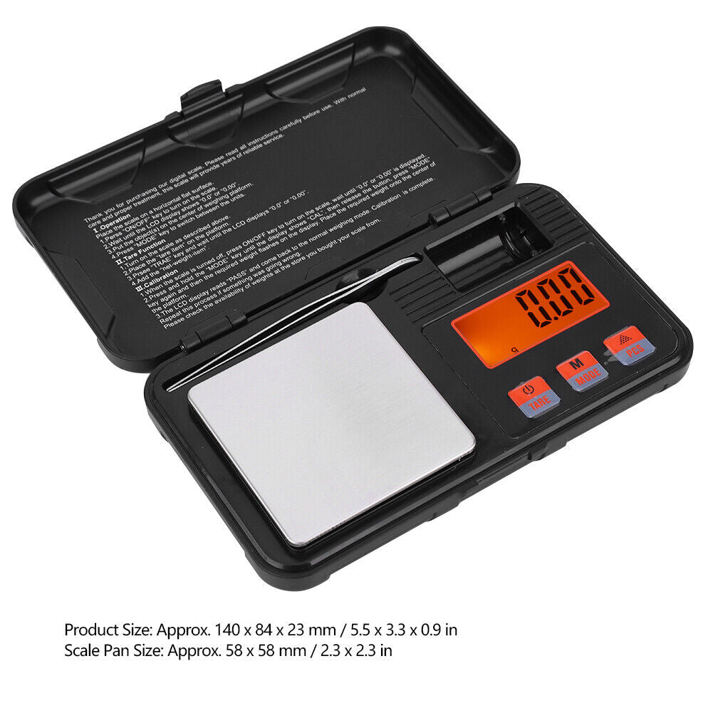 new 200g 0.01g Accuracy LCD Display Mini Electronic Digital Pocket Scale Instrument koeek - KOEEK