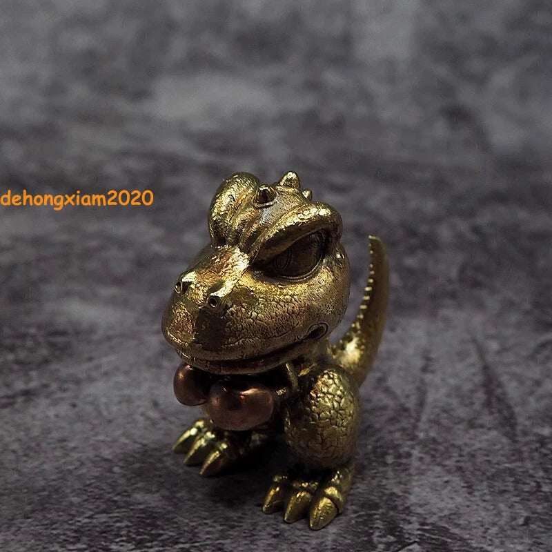 Anime Little Dinosaur Gon Brass Figure Mini Handmade Ornaments Toy Gift 07FC0E-D4 - KOEEK