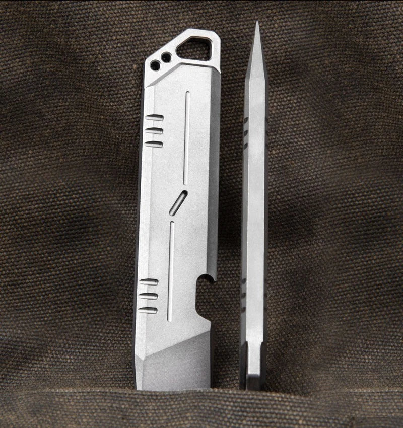 Titanium Alloy Pry Bar Crowbar Bottle Opener Portable Outdoor Multi Tools EDC 07FC0E-D4 - KOEEK