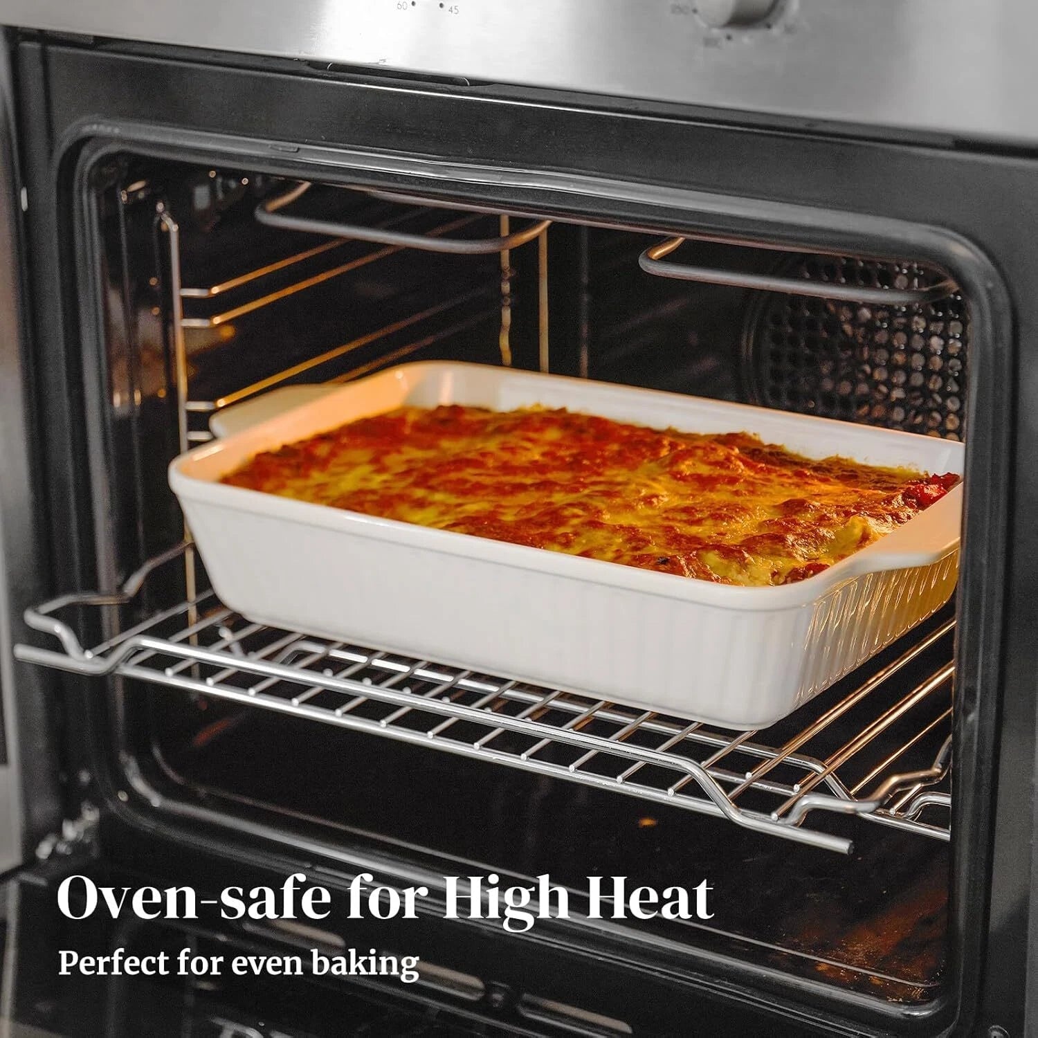 Oven Casserole, Baking Pan Set, Ceramic Bakeware 3-Piece Set 07FC0E-D4 - KOEEK