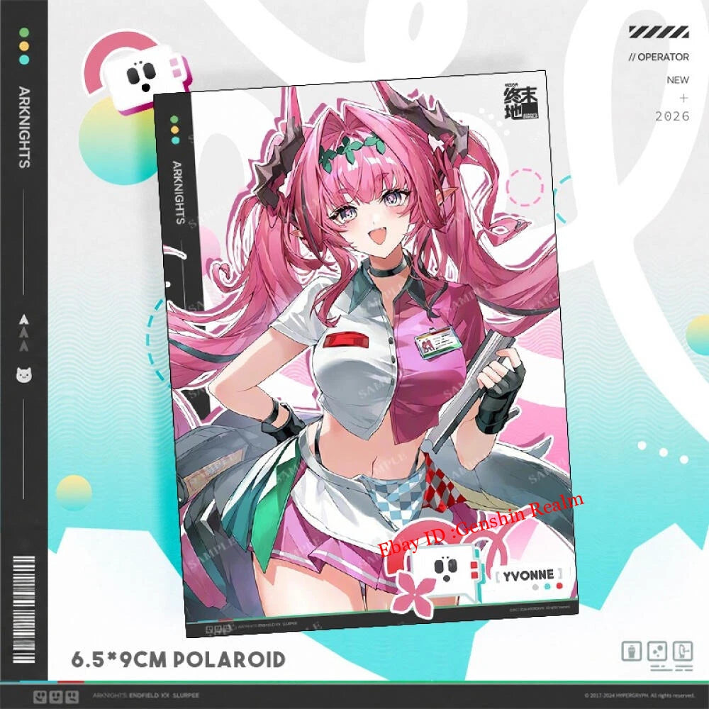 6Pcs/Set Anime Arknights:Endfield Limited Edition Card Decor Collection Gift 07FC0E-D4 - KOEEK