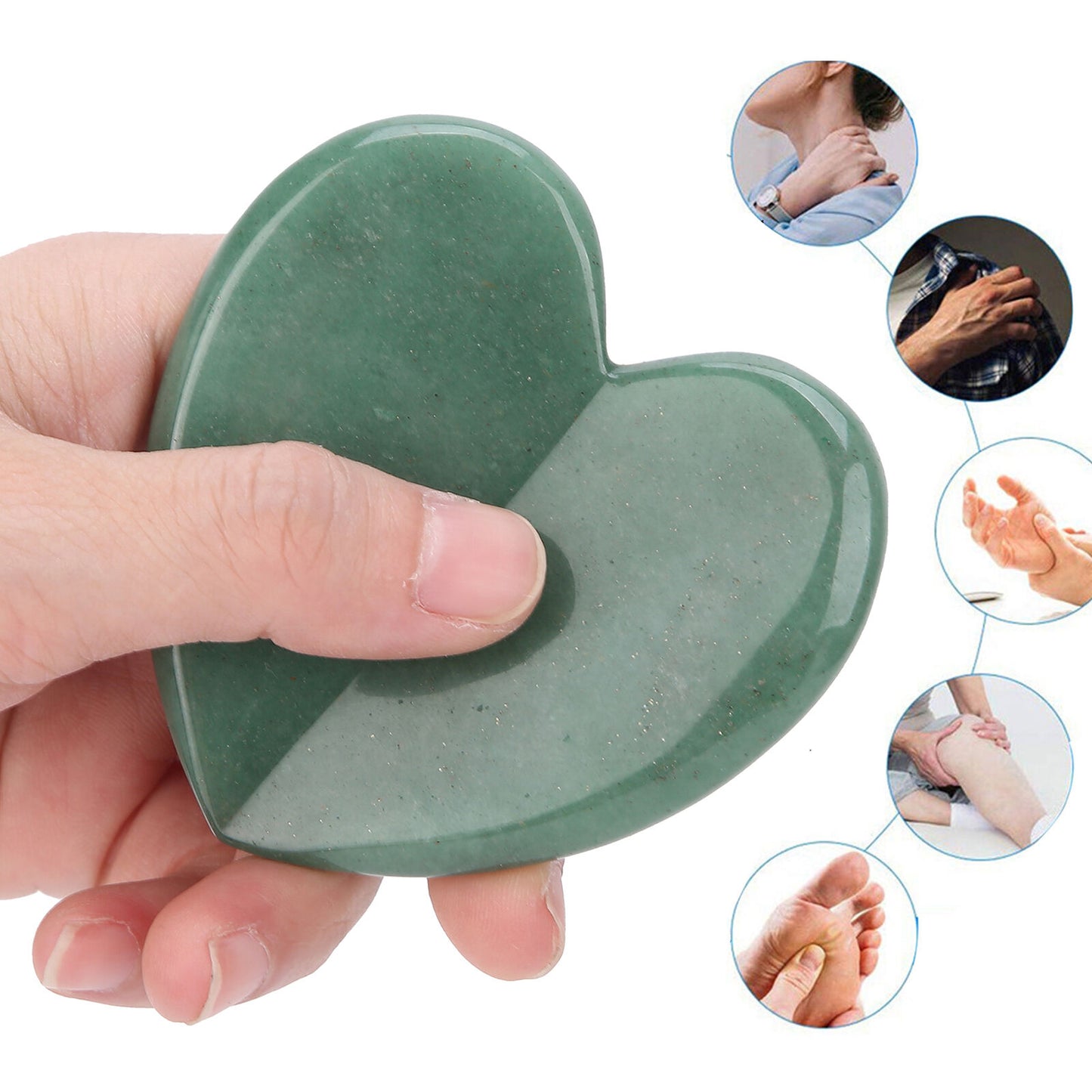 new Gua Sha Board Jade Stone AntiAging Therapy Scraping Massage For Neck Body HGF koeek - KOEEK