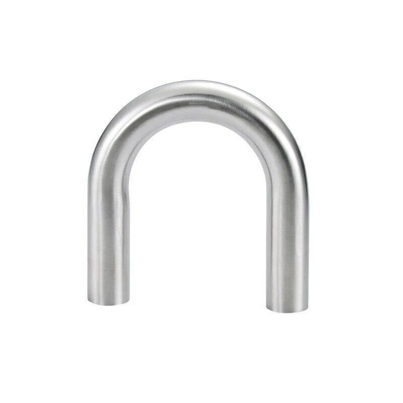 1PC 180 Degree Elbow U-Bend Exhaust Pipe 180° Tube Polished 304 Stainless Steel 07FC0E-D4 - KOEEK
