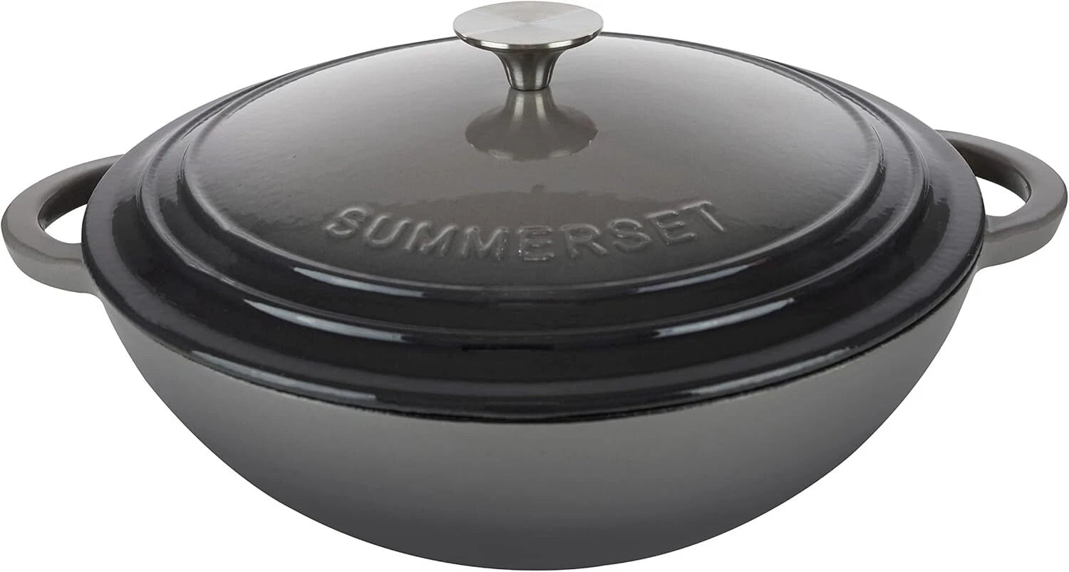 Enameled Cast Iron Crock Pot Dutch Oven 07FC0E-D4 - KOEEK