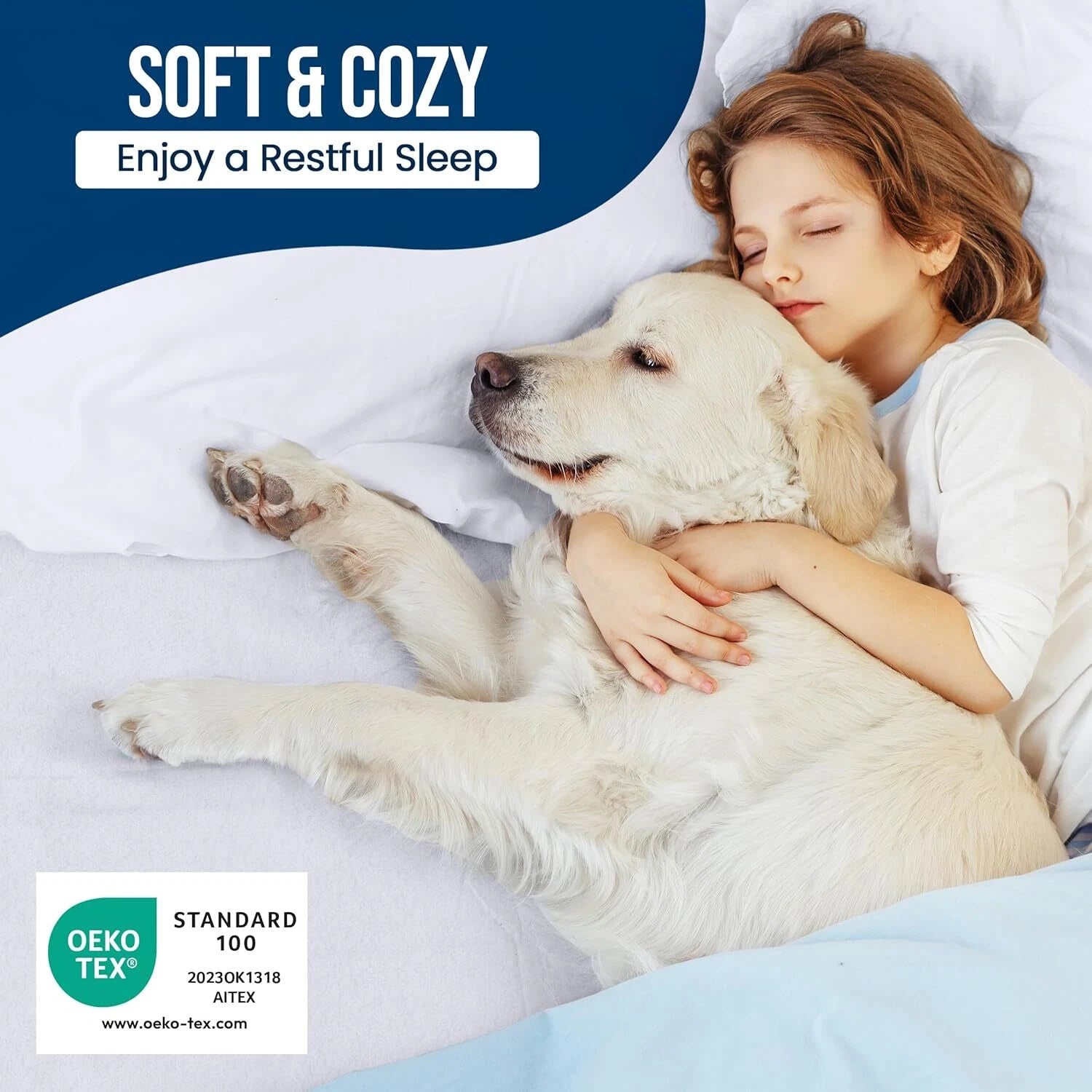 Waterproof Mattress Protector Twin Size, Premium Terry Mattress Cover 200 GSM 07FC0E-D4 - KOEEK