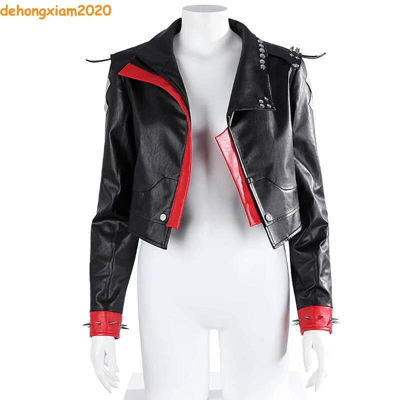 LOL Arcane Season 2 蔚 Vi Costume Women Jacket Trousers Outfits Prop Halloween 07FC0E-D4 - KOEEK
