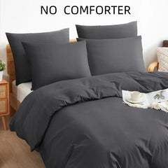 Duvet Cover Twin Size, 2 Pieces Bedding Duvet Cover Sets, Ultra Soft Breathable 07FC0E-D4 - KOEEK
