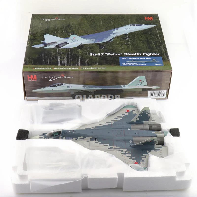 1/72 Scale Russian Sukhoi Su-57 "Felon" Stealth Fighter Diecast Metal Model 07FC0E-D4 - KOEEK