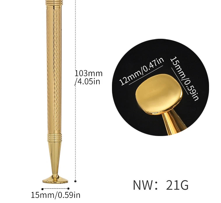 Creative 2in 1 Metal Tobacco Pipe Tamper Copper Cigar Pipe Cleaning Tools 07FC0E-D4 - KOEEK