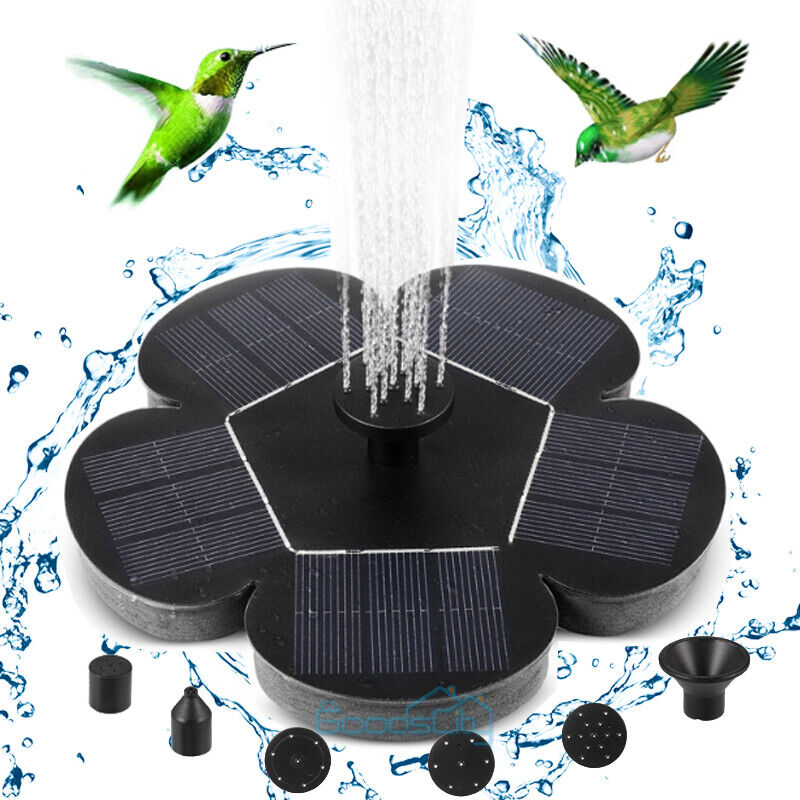 ny 1,4W Fuente Flotante Bomba De Agua Energía Solar Para Estanque De Jardín Piscina