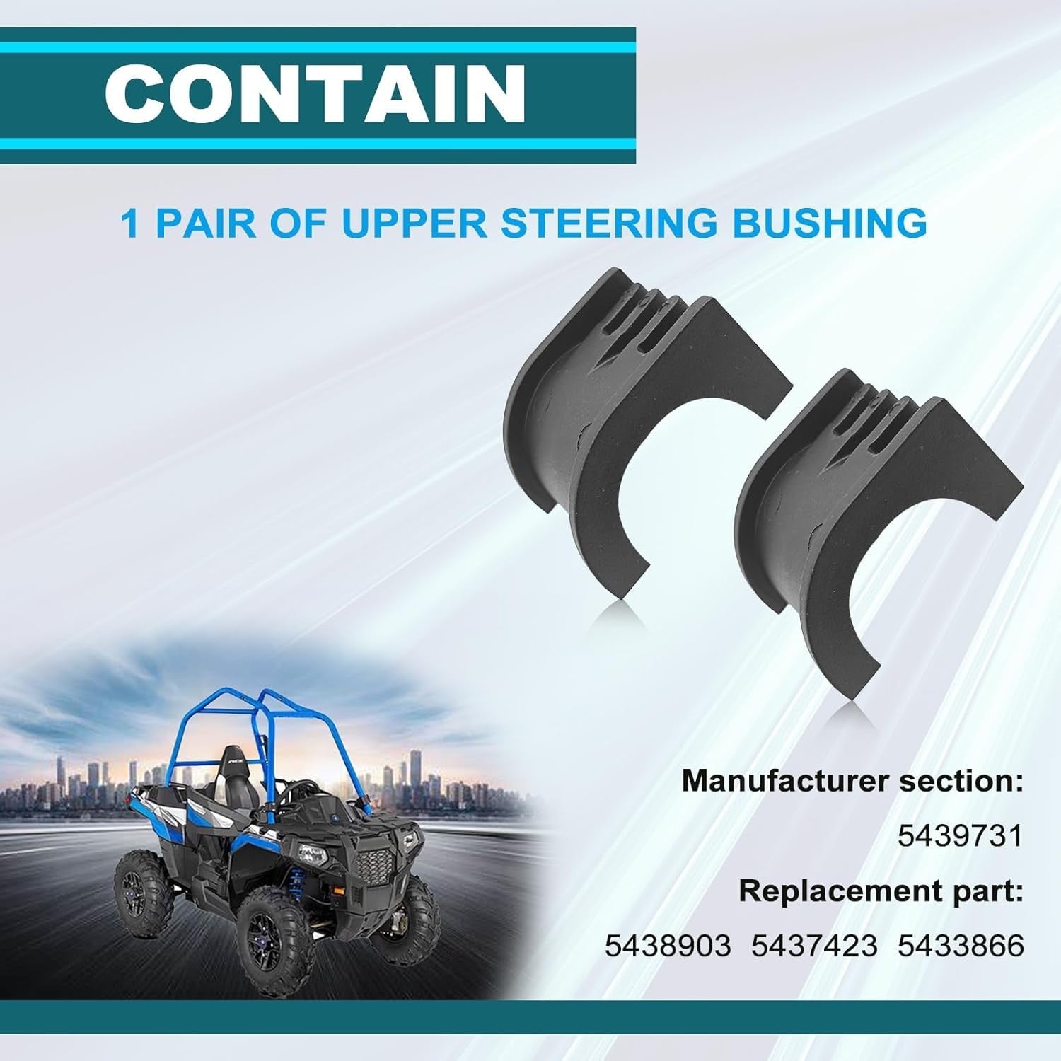 new Steering Upper Bushing Replacement Parts For Polaris Sportsman 300 400 500... 07FC0E-D4 - KOEEK