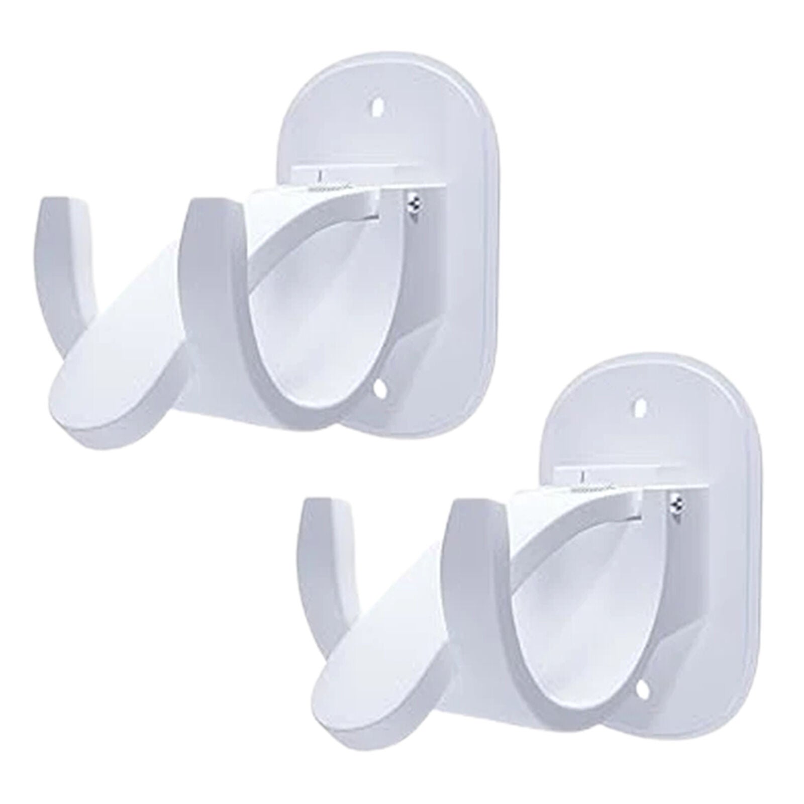 new Self-Adhesive Curtain Rod Holder Curtain Rod Hanger Holder Clamp Support Tool koeek - KOEEK