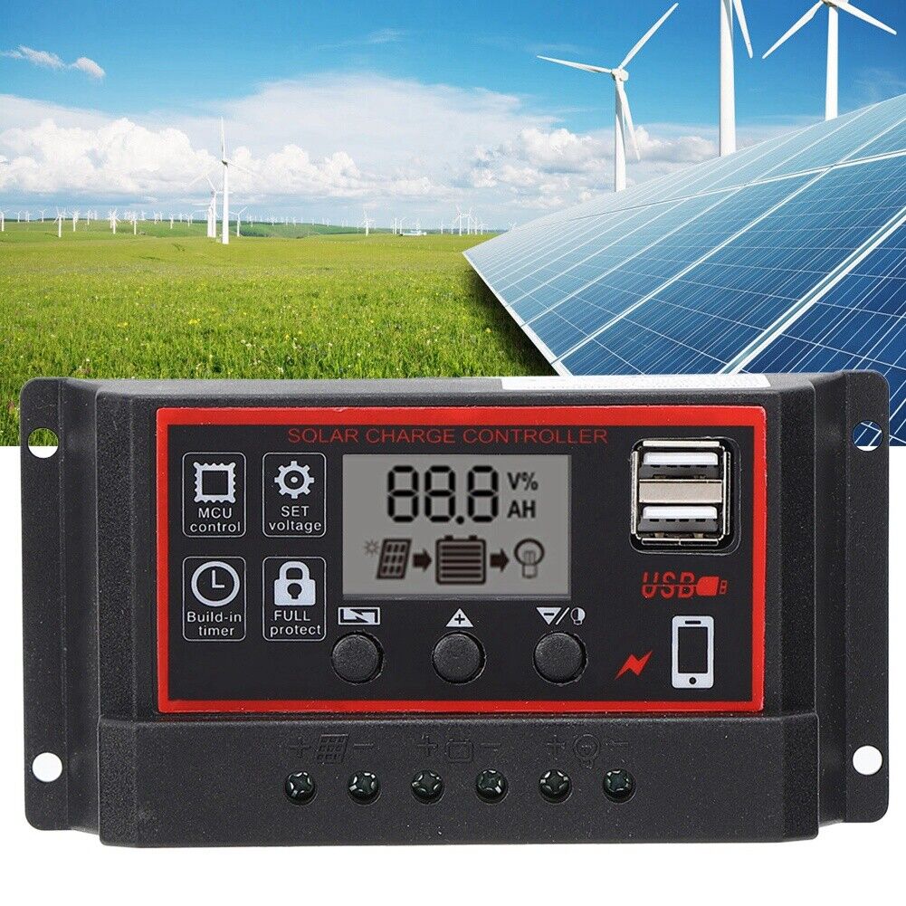 new (40A)LCD Solar Controller LCD Display Large Screen Controller Controller koeek - KOEEK