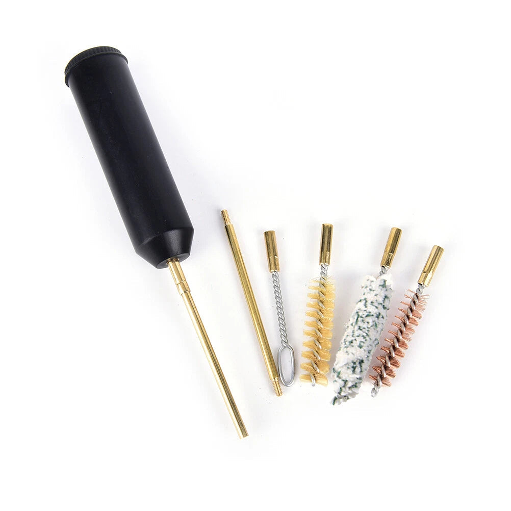 7PCS 9mm Pocket Size Pistol Cleaning Kit Hand Gun Rod Brush Set 07FC0E-D4 - KOEEK