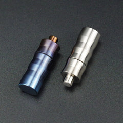 Titanium Waterproof Pill Box Organizer Container Case Storage Tank EDC Key chain 07FC0E-D4 - KOEEK