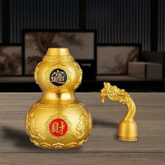15.8cm Bagua Fu Lu Gourd Figurine Feng Shui Wealth Home Office Desk Decor Craft 07FC0E-D4 - KOEEK