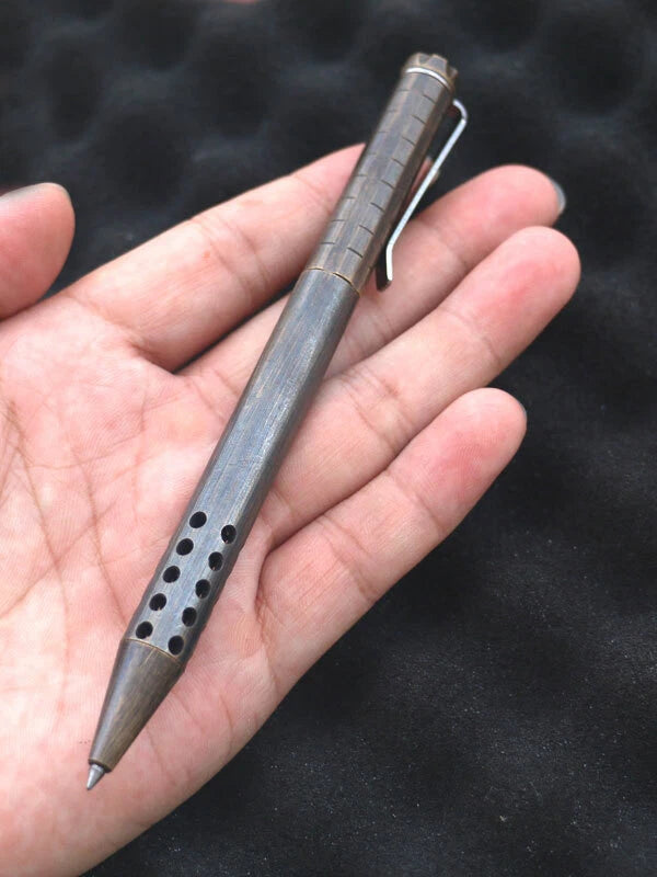 HotBrass Retro Black Magnetic Force Telescoping Pocket Ball Pen Signature PenEDC 07FC0E-D4 - KOEEK