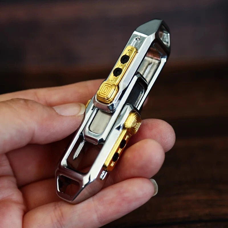 Relative Lock Push Slider EDC Fidget Slider Adult Metal Fidget Toys ADHD Tool 07FC0E-D4 - KOEEK